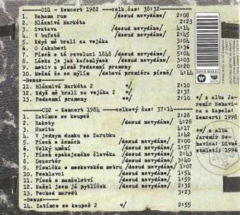 Jaromír Nohavica Koncerty 1982 a 1984 2012 bck